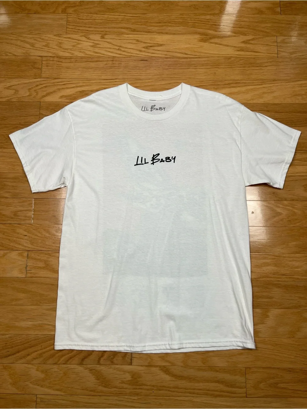 Lil’ Baby IOU Tour Merch White Graphic Concert T-Shirt